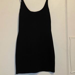 Black short tight dress
